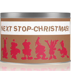 Vela edición limitad y perfumada navideña "Next Stop Christmas" es imprescindible en la colección de Disney. Las notas olfativas de la vela navideña "Next Stop Christmas" 