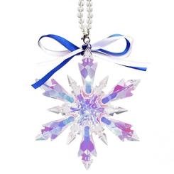 Copo de nieve de la Reina de las Nieves basado en Frozen. ¡Ilumina tu hogar con este adorno de cristal en forma de copo de nieve, inspirado en Frozen!