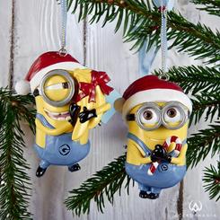 Adornos de Navidad Minions son un complemento divertido y festivo para cualquier decoración navideña o árbol de Navidad. Perfectos para los aficionados y coleccionistas de los Minions. 