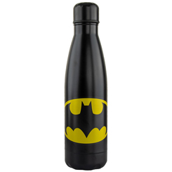Botella de agua del logo Classic de Batman basada en el famoso personaje de DC Comics. Esta botella isotérmica con el logo de Batman está realizado en acero inoxidable