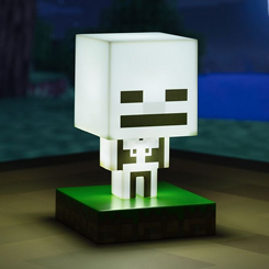 Lámpara icon Skelenton Minecraft. El accesorio perfecto para decorar tu habitación friki e iluminarlo de una manera original, sí, la nueva lámpara Minecraft en forma de Skelenton es el regalo perfecto. 