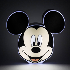 Esta preciosa lámpara con la cara de Mickey Mouse es el gran regalo perfecto para cualquier fan de Walt Disney. Ilumina tu rincón preferido con Mickey con unas medidas aproximadas de 17 x 18 x 5 cm.,