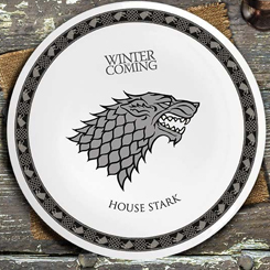 Set oficial platos de los escudos de las casas de Juego de Tronos, ¡Tus casas preferidas están aquí con este fabuloso juego de 4 platos de Lannister, Baratheon, Stark y Targaryen, 