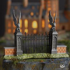Embellece tu Harry Potter Village con la puerta de Hogwarts, el complemento ideal para tu colección. Esta obra de resina, meticulosamente elaborada y pintada a mano, añadirá un toque de magia a tu entorno.