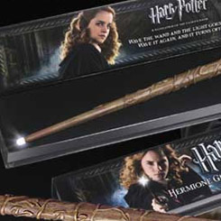 Bonita y mágica réplica oficial de la varita de Hermione Granger con iluminación, el protagonista de la serie de películas Harry Potter. Viene en una bonita caja de regalo.