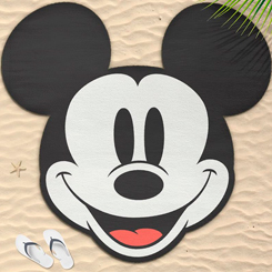 Toalla Mickey Mouse basada en el popular personaje de Walt Disney. Tus días de playa y piscina no serán lo mismo con esta preciosa toalla con la forma de la carita de Mickey Mouse,