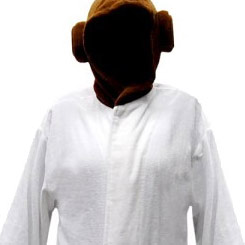 Suave Albornoz de la Princesa Leia basado en la saga de Star Wars, este fenomenal albornoz con capucha está realizado en 100% algodón.