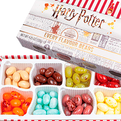 Pack Grageas Bertie Bolt Every Flavor Beans basadas en la saga de Harry Potter. Estas grageas son ¡un peligro en cada bocado! Ya que tienen sabores como Plátano, Pimienta Negra, Arándano, Cereza...