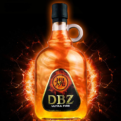 Botella de Licor DBZ Ultrafire basada en Dragon Ball Z. Disfruta de un producto único. Muy adecuado para tomar sólo, con hielo o combinarlo a tu gusto. Con sus efectos de llamaradas sentirás todo el poder del fuego de dragón. 