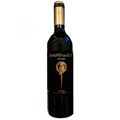Botella de Vino Crianza Rioja Mano del Rey. El complemento ideal para disfrutar de tu serie favorita. Vino de producción limitada, responde a las exigencias de mercados de vinos modernos.
