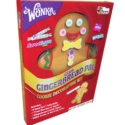 Galleta Hombre de Jengibre con Kit de decoración Wonka Giant Gingerbread Pal de 298g. ¿Recuerdas al hombre de Jengibre de Sherk? Ahora podrás decorar tu propia galleta de jengibre para Navidad.