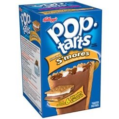 Paquete de Kellogg's Pop Tarts deliciosa galleta rellena de crema de chocolate y crema de marshmallow (nube).