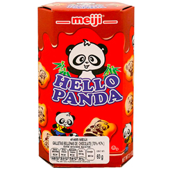 Pack de 2 paquetes de Galletas Hello Panda! Disfruta con estas galletas con la forma de una cabeza de panda y un divertido dibujo del pequeño panda con diferentes formas.
