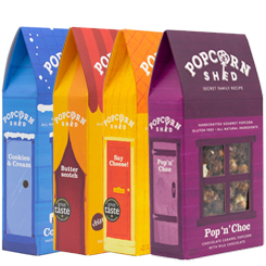 Pack compuesto por cuatro deliciosos paquetes de palomitas para que puedas disfrutar de tu pelicula o serie preferida. Uno de Butterscotch Caramel, otro de Cookies and Cream, otro de Cheddar Maduro y otro de Pop 'N' Choc.
