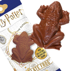 Saborea este pack de 2  deliciosas Ranas de Chocolate basada en la saga de Harry Potter. Esta deliciosa rana está hecha con delicioso chocolate con leche y arroz crujiente. 