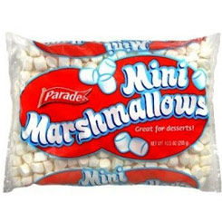 Pack compuesto por 2 bolsas de Mini Parade Marshmallows  284 gr. Los Marshmallows genuinamente Made In USA.