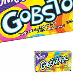 Pack compuesto por 2 Paquetes de Wonka Gobstoppers Everlasting de 50,1 gr. Los famosos y deliciosos caramelos de Charlie y la Fábrica de Chocolate.