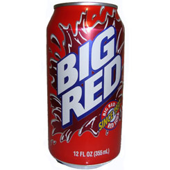 Pack de 6 Latas de Big Red Soda 355 ml. La Big Red Soda fue creada en 1937 en Wako Texas. Es una de las más populares variedades de Cream Soda en USA.