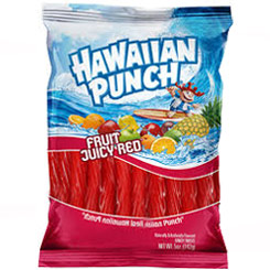 Pack compuesto por 2 Paquetes de deliciosos regalices con sabor a Hawaiian Punch Twists de 142 gr. 