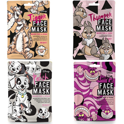 Set de mascarillas faciales de personajes Disney, da un toque mágico a tu rutina de cuidado de la piel con este pack de mascarillas faciales de Tigger, Tambor, Cheshire y Patch.