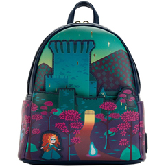 Mini Mochila Castillo de Brave. Las mini mochilas de Loungefly son el accesorio necesario para darle ese toque especial a tu look de cada día. Están diseñadas con los personajes