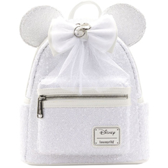 Preciosa y divertida mini mochila de Minnie Mouse Sequin Wedding (con su lacito y sus orejitas), basado en famoso personaje de Walt Disney. Perfecto para pasar un día mágico y cuqui.
