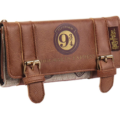 Espectacular monedero tarjetero de mano oficial Hogwarts Express basado en la famosa saga de Harry Potter escrito por la autora británica J. K. Rowling.