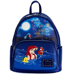 Preciosa y divertida mini mochila de La Sirenita basado en los personajes de Walt Disney. Perfecto para pasar un día mágico y cuqui. Esta preciosa pieza de coleccionista está realizado en Cuero PU