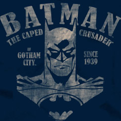 Camiseta del Logo de Batman Caped Crusader. La camiseta está inspirada en el famoso personaje de DC Comics. Todo un artículo de culto para los seguidores del hombre murciélago. 