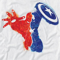 Camiseta Captain America Civil War basada en la película de Marvel. Camiseta de alta calidad realizada en algodón 100%.