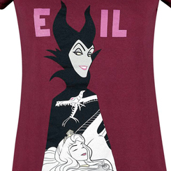 Preciosa Camiseta para chica "Evil" basada en la película de 1959 realizada por Disney "La Bella durmiente". Revive las aventuras de los famosos personajes de Disney con esta divertida camiseta. 