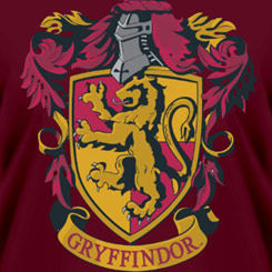 Camiseta del Logo de la casa Gryffindor de Hogwarts La camiseta está inspirada en el famosa saga de Harry Potter. Todo un artículo de culto para los seguidores de J. K. Rowling. 
