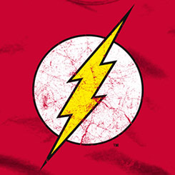 Camiseta con el logo Classic de The Flash de DC Comics. Revive las espectaculares batallas de este integrante de la Liga de la Justicia de DC Comics y siéntete como Barry Allen.