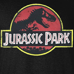 Camiseta con el logo de Jurassic Park película dirigida por  Steven Spielberg y protagonizada por Jeff Goldblum, Bryce Dallas Howard y Sam Neill. Disfruta con está camiseta y revive todas las aventuras 