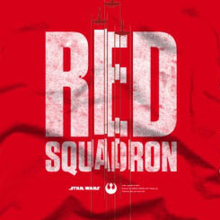 Camiseta Oficial Red Squadron basado en la popular saga “Star Wars” de George Lucas. 