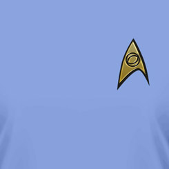 Camiseta de Star Trek Uniforme Azul de Spock Sciences, si eres un verdadero Trekkie no puede faltar en tu colección esta camiseta basada en la grandiosa saga de Star Trek.