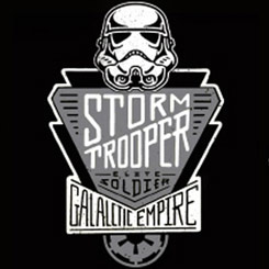 Camiseta de los StormTrooper Galalctic Empire de Star Wars. La camiseta está basada en los Soldados Imperiales del Imperio Galáctico de la popular saga de George Lucas.