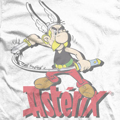 Camiseta Oficial de Astérix  Swish con la silueta del famoso galo. La camiseta está basada en los cuentos clásicos de Astérix el Galo.