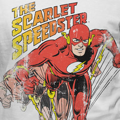 Camiseta The Flash Scarlet Speedster de DC Comics. Revive las espectaculares batallas de este integrante de la Liga de la Justicia de DC Comics.