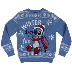 Precioso suéter de Navidad de Stitch basado en el popular personaje de la factoría Disney. Este simpático suéter está realizado en 100% Algodón. Pon un toque Disney 