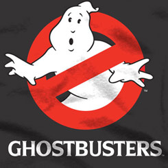 Camiseta Oficial de los Cazafantasmas con el logo de Ghostbusters, la camiseta está basada en la famosa película de Los Cazafantasmas de 1984.