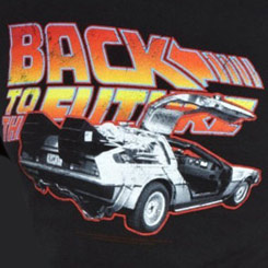 Camiseta del Logo de Regreso al Futuro (Back to the Future) interpretada por Michael J. Fox. Back to the Future T-Shirt Burnout.