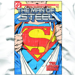 Camiseta con la portada del Comic Edición Coleccionista de El Hombre de Acero “Superman”.