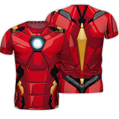 Camiseta oficial del traje de Iron Man, esta preciosa camiseta está realizada en 100% poliéster y con una calidad de 185g / m², ¡