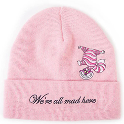 El gorrito Beanie más cuqui de Cheshire. El regalo perfecto para fans de Disney, esta preciosa gorra está realizada en 100% acrílico, talla única. El complemento perfecto para el día a día.
