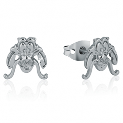 Pendientes de Mushu el Dragón guardián basado en el clásico Mulan de Disney. Estos preciosos pendientes están realizados en titanio con un plateado de Oro Plateado 14k con un acabado de alto brillo,