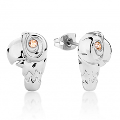 Pendientes de simpatico paraguas de Mary Poppins basado en el clásico Mary Poppins de Disney. Estos preciosos pendientes están realizados en titanio con un plateado de Oro Plateado 14k con un acabado de alto brillo,