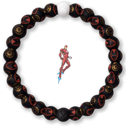 Pulsera oficial Lokai de Iron Man basada en el popular personaje de Marvel. La pulsera representa el equilibrio tal cual como el ying y yang, la perla de color negro contiene tierra del Mar Muerto 