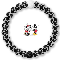 Pulsera oficial Lokai de Mickey Mouse iconos basada en el popular personaje de Walt Disney. La pulsera representa el equilibrio tal cual como el ying y yang, la perla de color negro contiene tierra del Mar Muerto