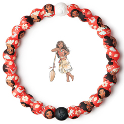 Pulsera oficial Lokai de Moana basada en el popular personaje de Walt Disney. La pulsera representa el equilibrio tal cual como el ying y yang, la perla de color negro contiene tierra del Mar Muerto